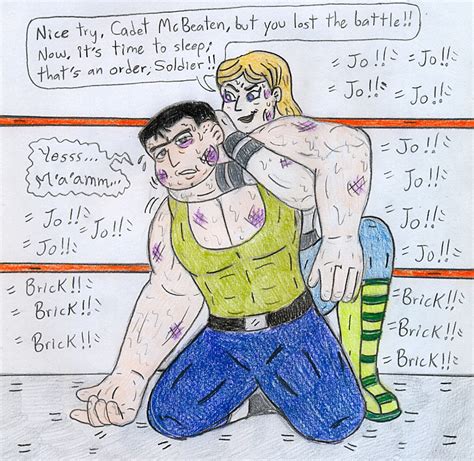 mixed wrestling cartoon